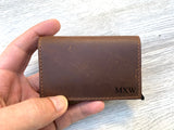 Minimalist Leather Wallet, Pop Up Credit Card Wallet, Leather Wallet, Slim Leather Wallet, Unisex Wallet