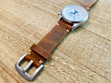 Leather watch strap | Leather Watch Band | Handmade Watch Band | 18 mm, 20 mm, 22mm, 24mm | Antique Brown