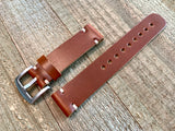 Leather watch strap | Leather Watch Band | Handmade Watch Band | 18 mm, 20 mm, 22mm, 24mm | Antique Tan