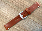 Leather watch strap | Leather Watch Band | Handmade Watch Band | 18 mm, 20 mm, 22mm, 24mm | Antique Tan
