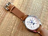 Leather watch strap | Leather Watch Band | Handmade Watch Band | 18 mm, 20 mm, 22mm, 24mm | Bourbon Brown