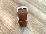 Leather watch strap | Leather Watch Band | Handmade Watch Band | 18 mm, 20 mm, 22mm, 24mm | Bourbon Brown