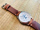 Leather watch strap | Leather Watch Band | Handmade Watch Band | 18 mm, 20 mm, 22mm, 24mm | Wine Color