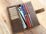 Womens Leather wallet, women's Wallet organizer, Women's wallet, Long wallet, Leather wallet