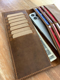 Womens Leather wallet, women's Wallet organizer, Women's wallet, Long wallet, Leather wallet