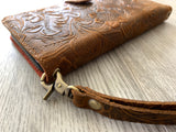 iPhone Wallet, Leather iPhone Case, iPhone 16 Pro Max, iPhone 16 Pro, iPhone 16, 16e, iPhone 16 Plus, iPhone 15 Pro Max, 15 | Flower Case |