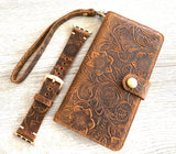 iPhone Wallet, Leather iPhone Case, iPhone 16 Pro Max, iPhone 16 Pro, iPhone 16, 16e, iPhone 16 Plus, iPhone 15 Pro Max, 15 | Flower Case |