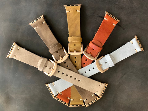 Apple watch band Series 1 2 3 4 5 6 7 8 SE 42-44-45 mm, 38-40-41 mm, Leather watch band, iWatch band, Apple watch leather band