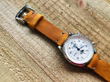 Leather watch strap | Leather Watch Band | Handmade Watch Band | 18 mm, 20 mm, 22mm, 24mm | Camel Color