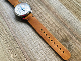 Leather watch strap | Leather Watch Band | Handmade Watch Band | 18 mm, 20 mm, 22mm, 24mm | Camel Color