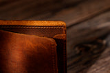 Classic Bifold Leather Wallet - Antique Brown