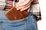 Classic Bifold Leather Wallet - Antique Brown