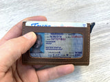 Minimalist Leather Wallet, Pop Up Credit Card Wallet, Leather Wallet, Slim Leather Wallet, Unisex Wallet