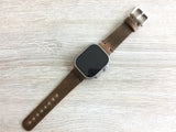 Apple watch band Series 1 2 3 4 5 6 7 8 9 10 SE 42-44-45-46 mm, 38-40-41 mm, Leather watch band, iWatch band, Apple watch leather band