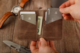 Minimalist Wallet Personalized Card Holder Ultra Slim Wallet Men's Wallet Women's Wallet, Green
