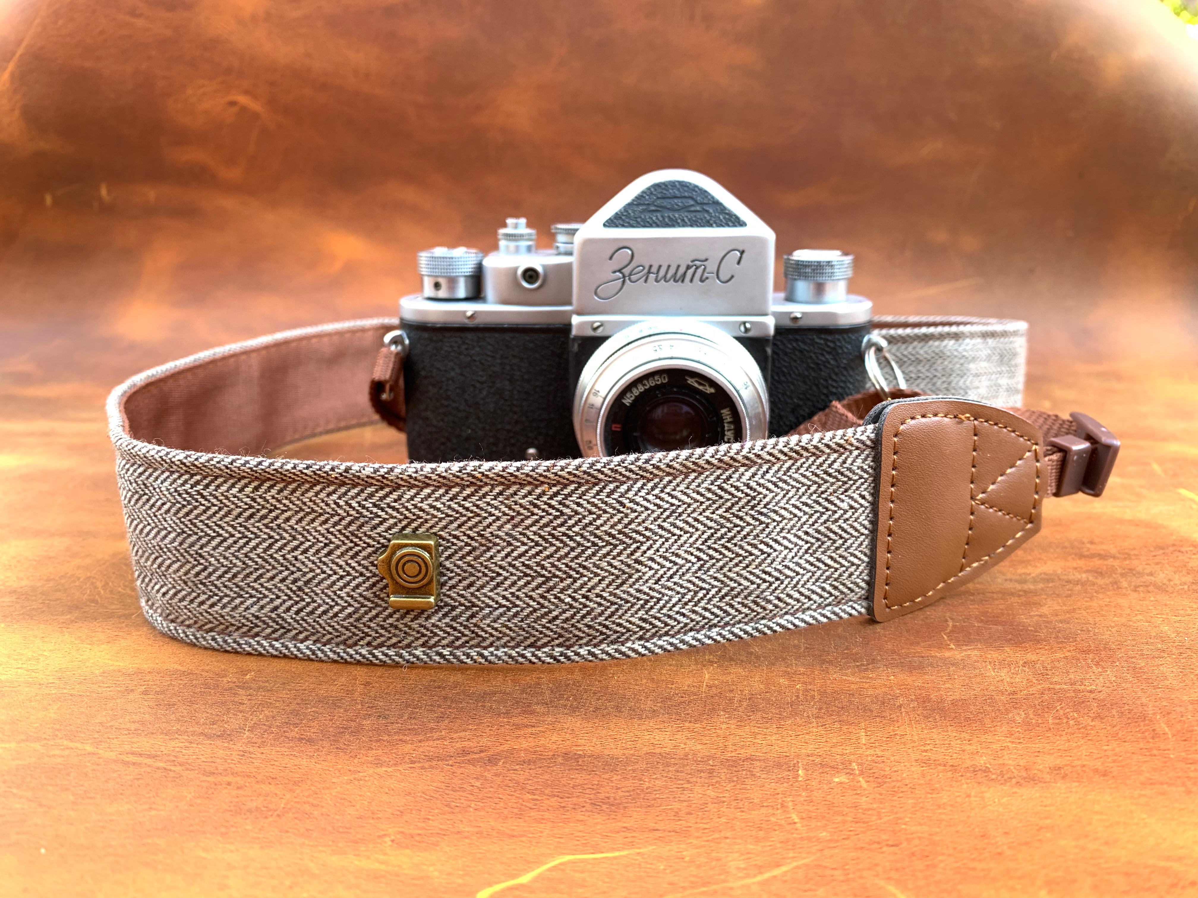  Personalized Leather Camera Strap - Custom camera strap -  Shoulder Neck Strap for DSLR/SLR - Photographer gift with monogram -  Fathers day gift. : Handmade Products