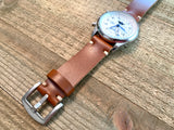 Leather watch strap | Leather Watch Band | Handmade Watch Band | 18 mm, 20 mm, 22mm, 24mm | Antique Tan
