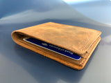 Classic Bifold Leather Wallet - Antique Brown