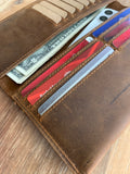 Womens Leather wallet, women's Wallet organizer, Women's wallet, Long wallet, Leather wallet