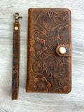 iPhone Wallet, Leather iPhone Case, iPhone 14 Pro Max, iPhone 14 Pro, iPhone 14, iPhone 14 Plus, iPhone 13 Pro Max, 13 | Flower Case |