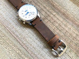 Leather watch strap | Leather Watch Band | Handmade Watch Band | 18 mm, 20 mm, 22mm, 24mm | Brown