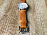 Leather watch strap | Leather Watch Band | Handmade Watch Band | 18 mm, 20 mm, 22mm, 24mm | Camel Color