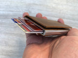 Minimalist Leather Wallet, Pop Up Credit Card Wallet, Leather Wallet, Slim Leather Wallet, Unisex Wallet